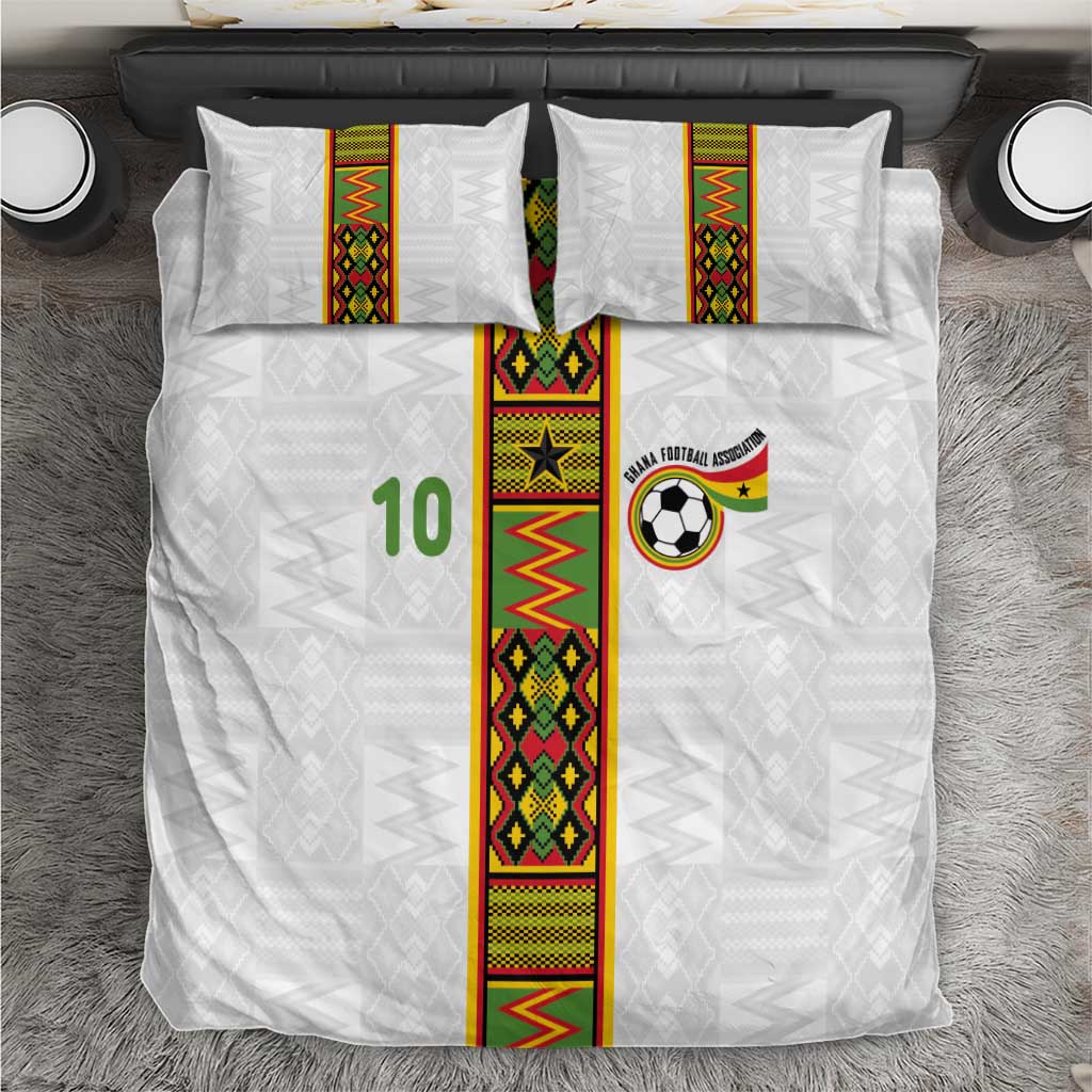 Ghana National Football Custom Bedding Set Kente Motifs Sporty Style - African Pride