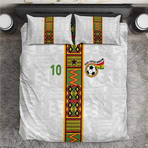 Ghana National Football Custom Bedding Set Kente Motifs Sporty Style - African Pride