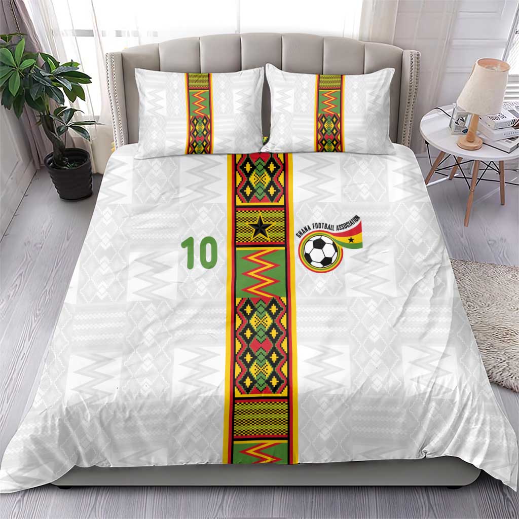 Ghana National Football Custom Bedding Set Kente Motifs Sporty Style - African Pride