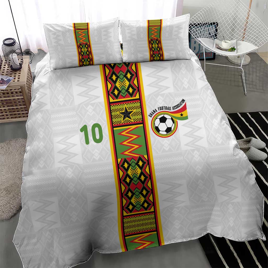 Ghana National Football Custom Bedding Set Kente Motifs Sporty Style - African Pride