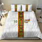 Ghana National Football Custom Bedding Set Kente Motifs Sporty Style - African Pride