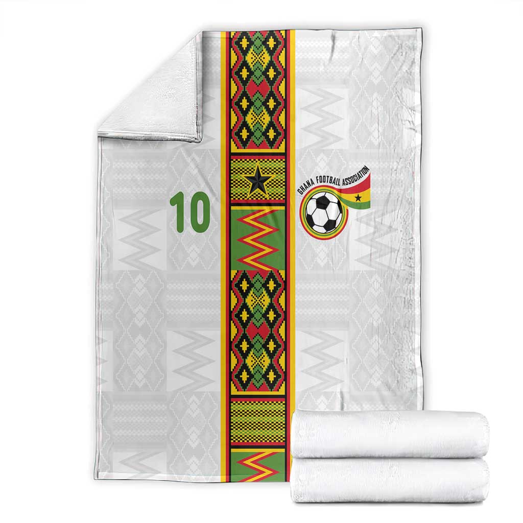 Ghana National Football Custom Blanket Kente Motifs Sporty Style - African Pride
