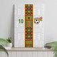 Ghana National Football Custom Canvas Wall Art Kente Motifs Sporty Style - African Pride