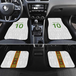 Ghana National Football Custom Car Mats Kente Motifs Sporty Style - African Pride
