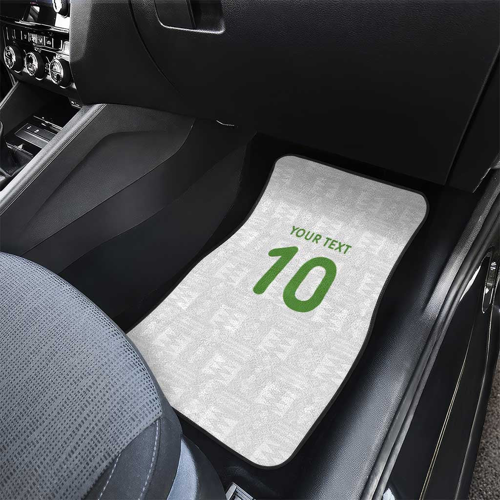 Ghana National Football Custom Car Mats Kente Motifs Sporty Style - African Pride