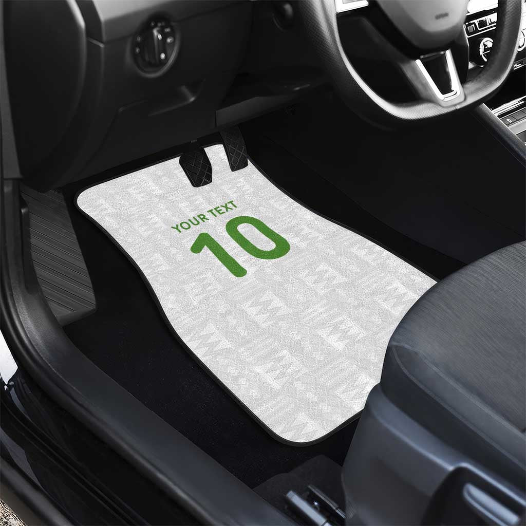 Ghana National Football Custom Car Mats Kente Motifs Sporty Style - African Pride