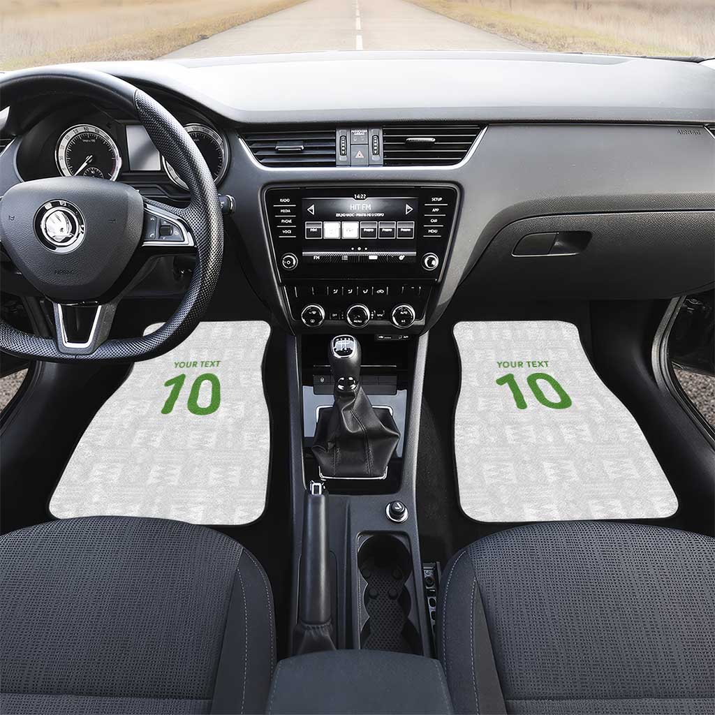 Ghana National Football Custom Car Mats Kente Motifs Sporty Style - African Pride