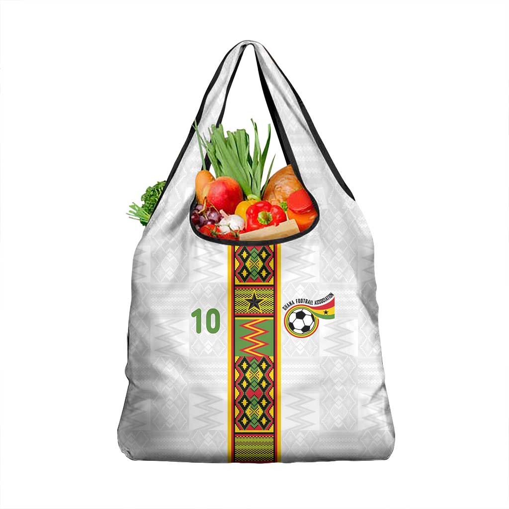 Ghana National Football Custom Grocery Bag Kente Motifs Sporty Style - African Pride
