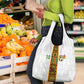 Ghana National Football Custom Grocery Bag Kente Motifs Sporty Style - African Pride