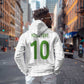 Ghana National Football Custom Hoodie Kente Motifs Sporty Style - African Pride