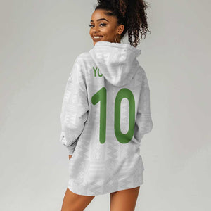 Ghana National Football Custom Hoodie Dress Kente Motifs Sporty Style - African Pride