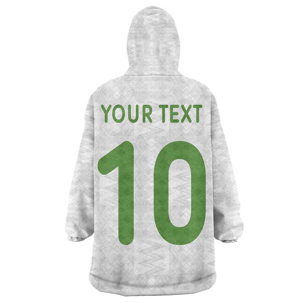 Ghana National Football Custom Kid Wearable Blanket Hoodie Kente Motifs Sporty Style - African Pride