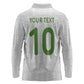 Ghana National Football Custom Long Sleeve Polo Shirt Kente Motifs Sporty Style - African Pride