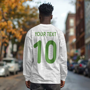 Ghana National Football Custom Long Sleeve Shirt Kente Motifs Sporty Style - African Pride