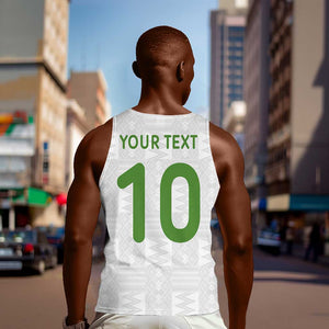 Ghana National Football Custom Men Tank Top Kente Motifs Sporty Style - African Pride
