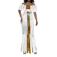 Ghana National Football Custom Mermaid Dress Kente Motifs Sporty Style - African Pride