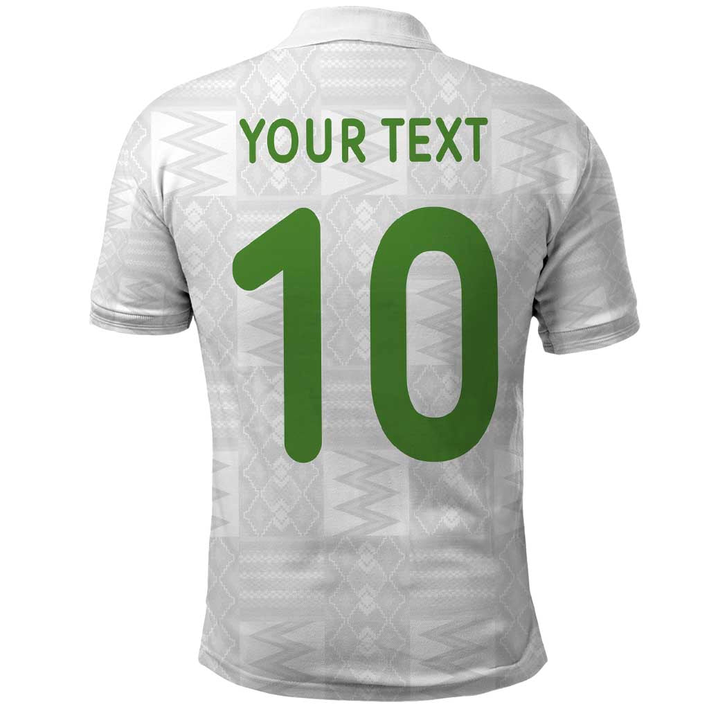 Ghana National Football Custom Polo Shirt Kente Motifs Sporty Style - African Pride