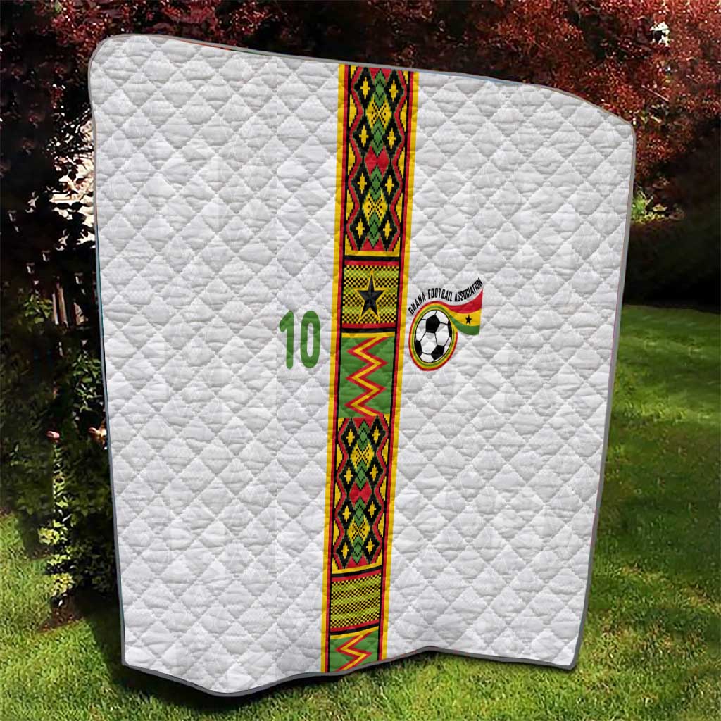Ghana National Football Custom Quilt Kente Motifs Sporty Style - African Pride