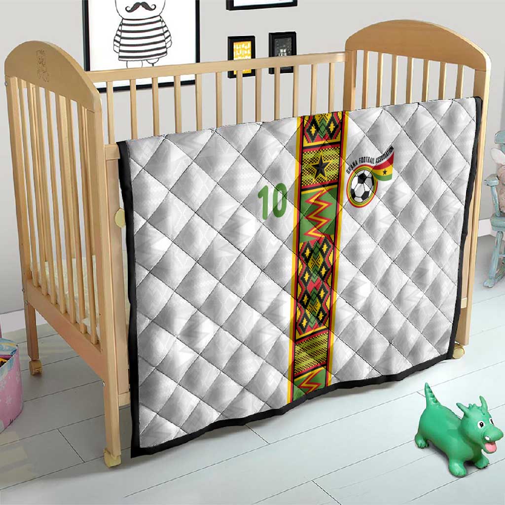 Ghana National Football Custom Quilt Kente Motifs Sporty Style - African Pride