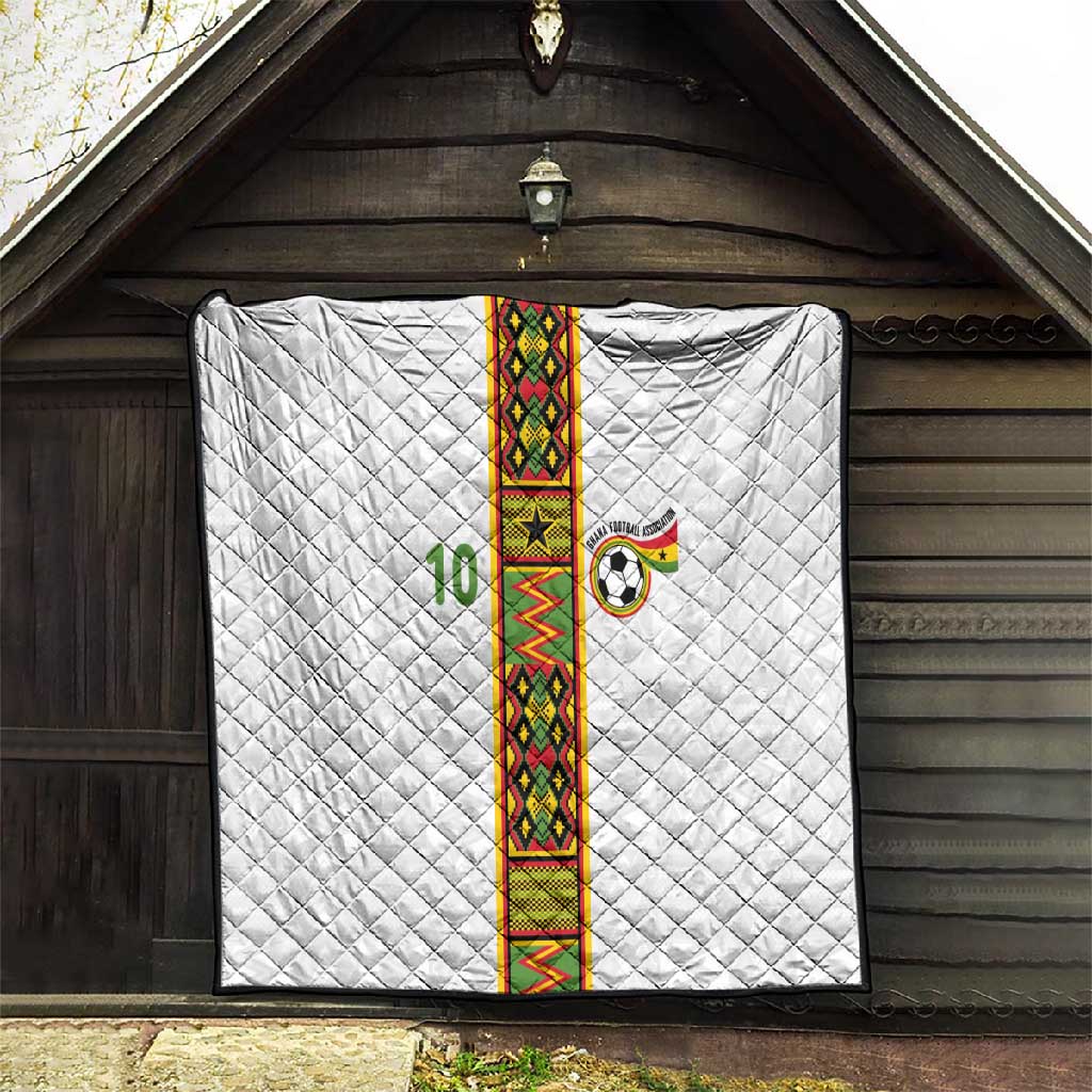 Ghana National Football Custom Quilt Kente Motifs Sporty Style - African Pride