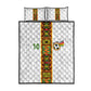 Ghana National Football Custom Quilt Bed Set Kente Motifs Sporty Style - African Pride