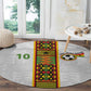 Ghana National Football Custom Round Carpet Kente Motifs Sporty Style - African Pride