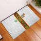 Ghana National Football Custom Rubber Doormat Kente Motifs Sporty Style - African Pride