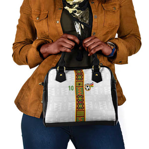 Ghana National Football Custom Shoulder Handbag Kente Motifs Sporty Style - African Pride