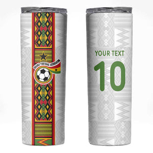 Ghana National Football Custom Skinny Tumbler Kente Motifs Sporty Style - African Pride