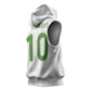 Ghana National Football Custom Sleeveless Hoodie Kente Motifs Sporty Style - African Pride