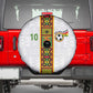Ghana National Football Custom Spare Tire Cover Kente Motifs Sporty Style - African Pride
