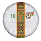 Ghana National Football Custom Spare Tire Cover Kente Motifs Sporty Style - African Pride