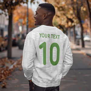 Ghana National Football Custom Sweatshirt Kente Motifs Sporty Style - African Pride