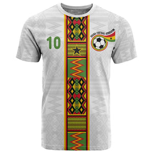 Ghana National Football Custom T shirt Kente Motifs Sporty Style - African Pride