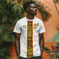 Ghana National Football Custom T shirt Kente Motifs Sporty Style - African Pride