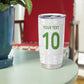Ghana National Football Custom Tumbler Cup Kente Motifs Sporty Style - African Pride