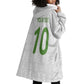 Ghana National Football Custom Wearable Blanket Hoodie Kente Motifs Sporty Style - African Pride