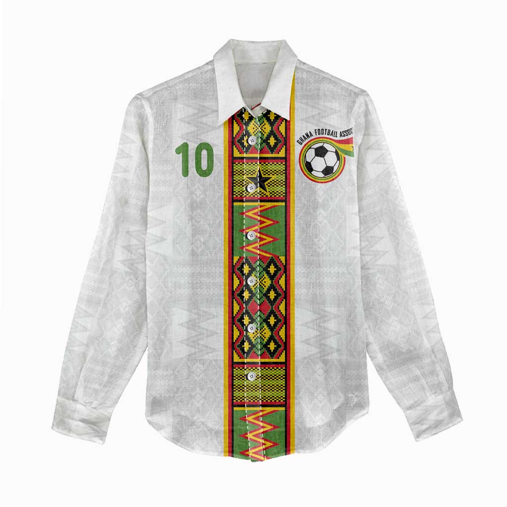 Ghana National Football Custom Women Casual Shirt Kente Motifs Sporty Style - African Pride
