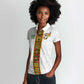 Ghana National Football Custom Women Polo Shirt Kente Motifs Sporty Style - African Pride
