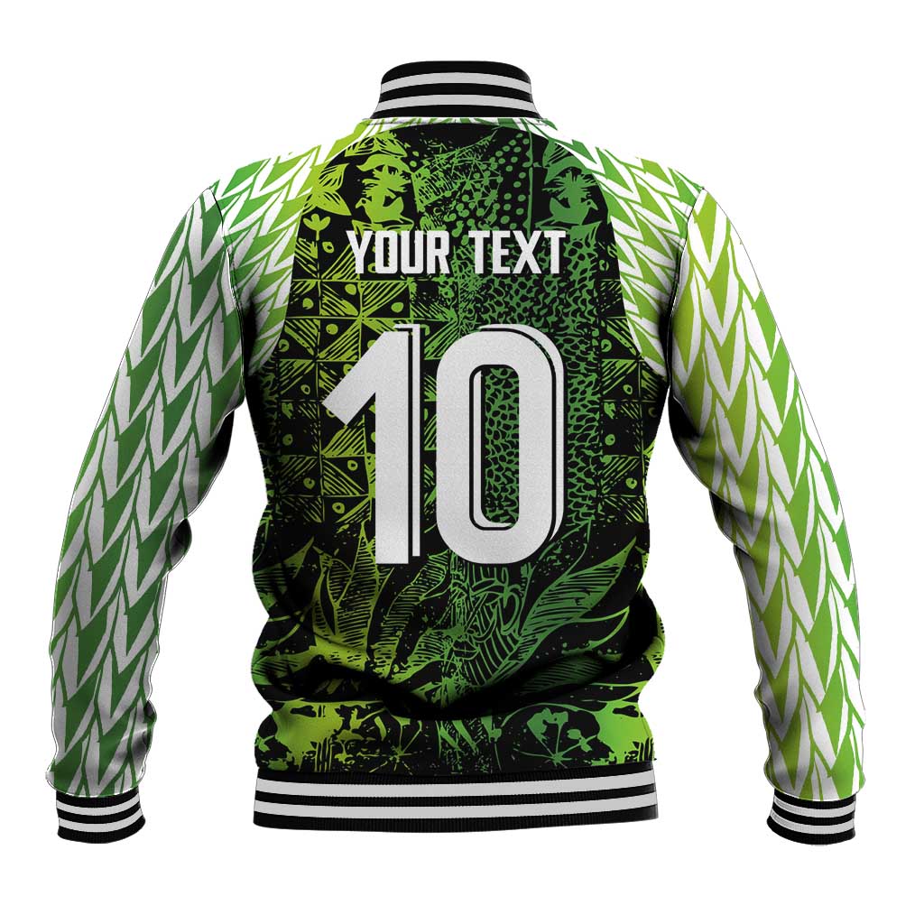 Nigeria National Football Custom Baseball Jacket Super Eagles-Shoulders Sleeves Armor - African Pride