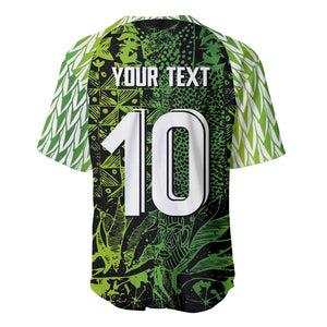 Nigeria National Football Custom Baseball Jersey Super Eagles-Shoulders Sleeves Armor - African Pride