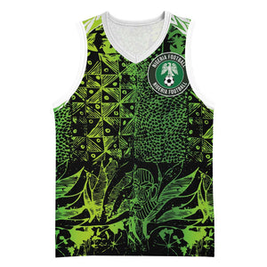 Nigeria National Football Custom Basketball Jersey Super Eagles-Shoulders Sleeves Armor - African Pride