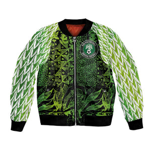 Nigeria National Football Custom Bomber Jacket Super Eagles-Shoulders Sleeves Armor - African Pride
