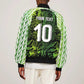 Nigeria National Football Custom Bomber Jacket Super Eagles-Shoulders Sleeves Armor - African Pride