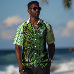 Nigeria National Football Custom Hawaiian Shirt Super Eagles-Shoulders Sleeves Armor - African Pride