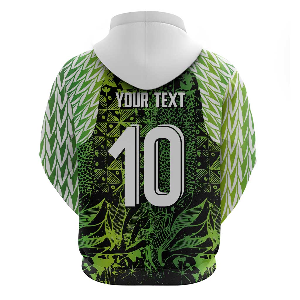Nigeria National Football Custom Hoodie Super Eagles-Shoulders Sleeves Armor - African Pride