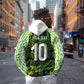 Nigeria National Football Custom Hoodie Super Eagles-Shoulders Sleeves Armor - African Pride