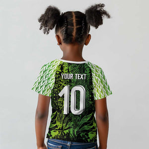 Nigeria National Football Custom Kid T shirt Super Eagles-Shoulders Sleeves Armor - African Pride
