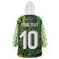 Nigeria National Football Custom Kid Wearable Blanket Hoodie Super Eagles-Shoulders Sleeves Armor - African Pride