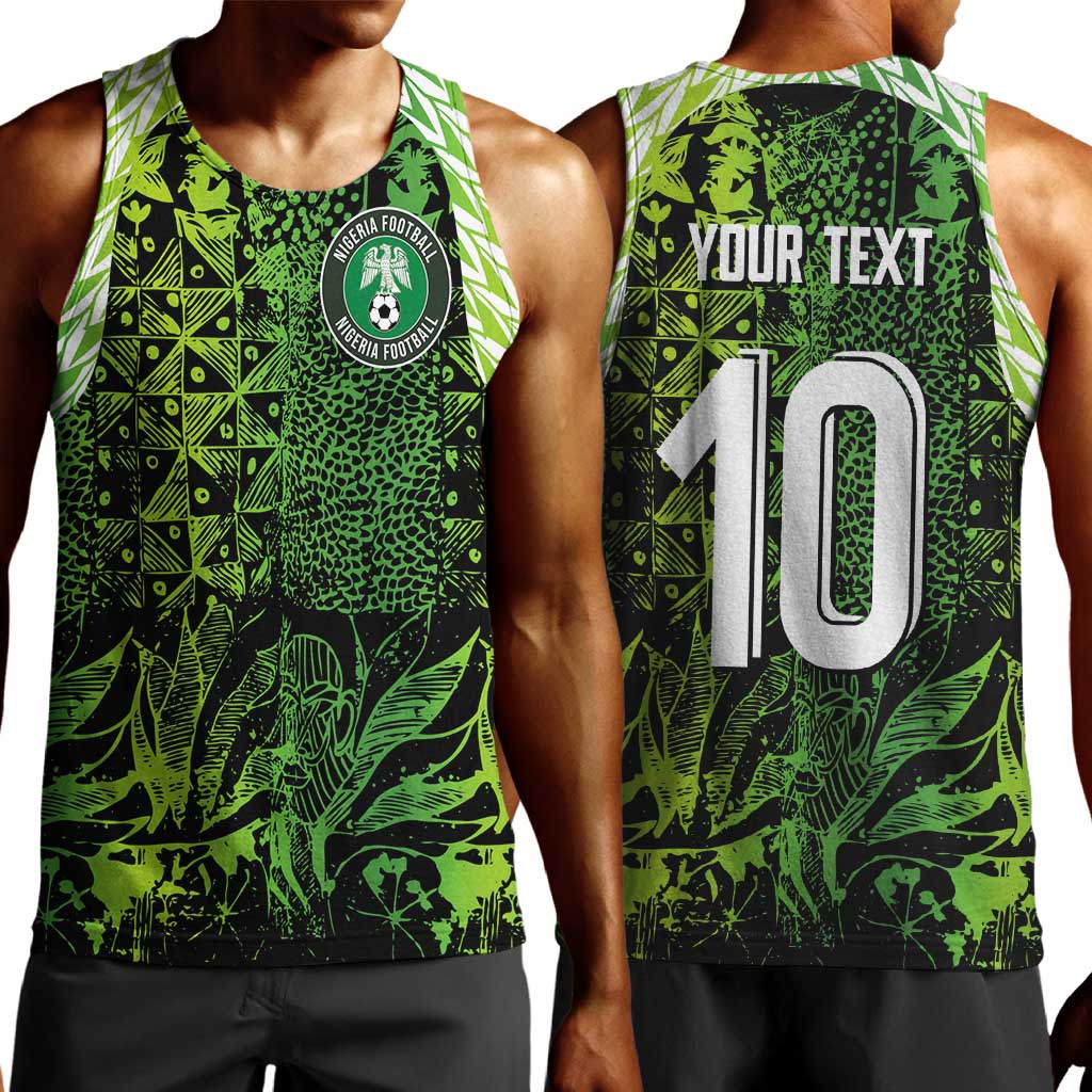 Nigeria National Football Custom Men Tank Top Super Eagles-Shoulders Sleeves Armor - African Pride